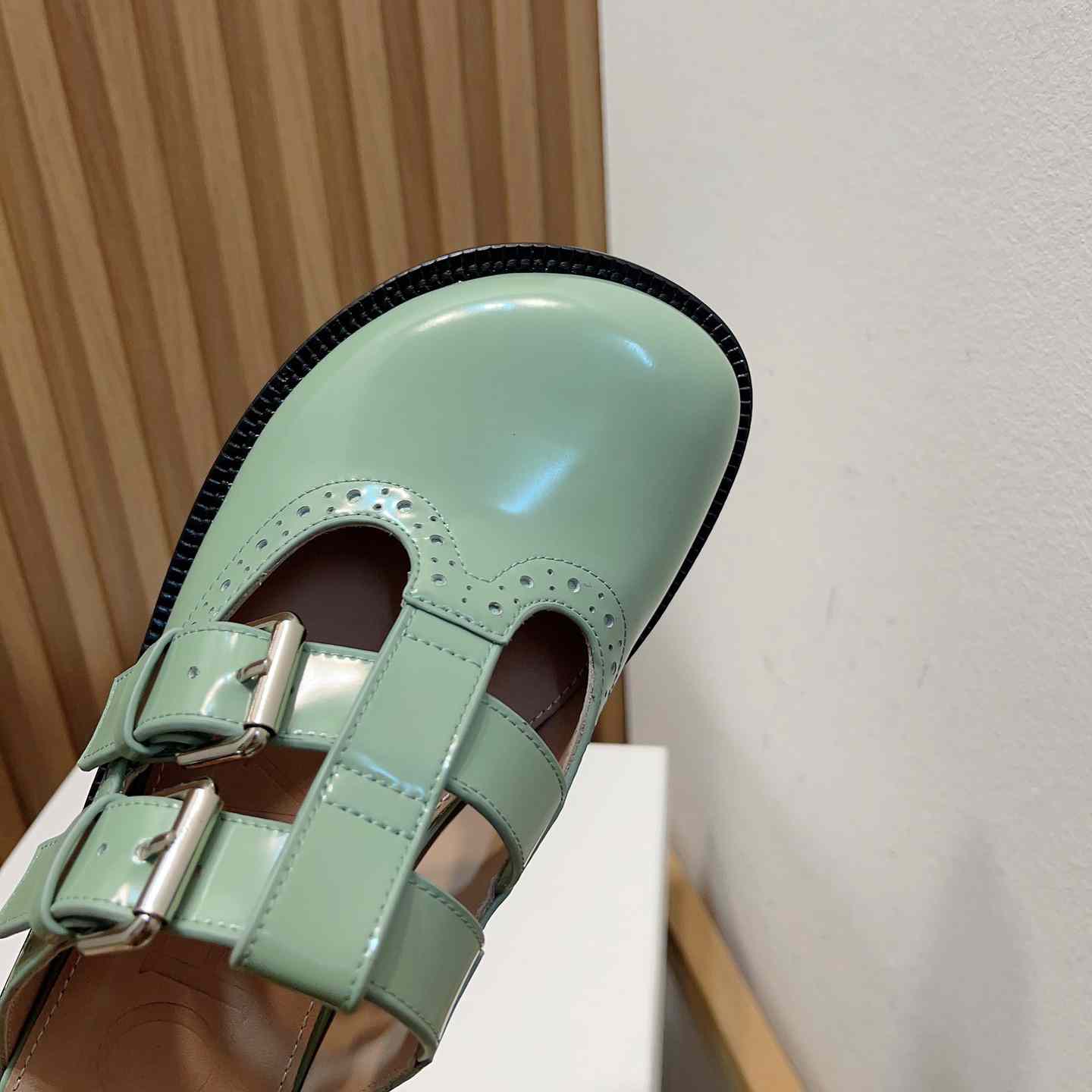 Loewe Campo Mary Jane Mule In Calfskin - PerfectKickZ