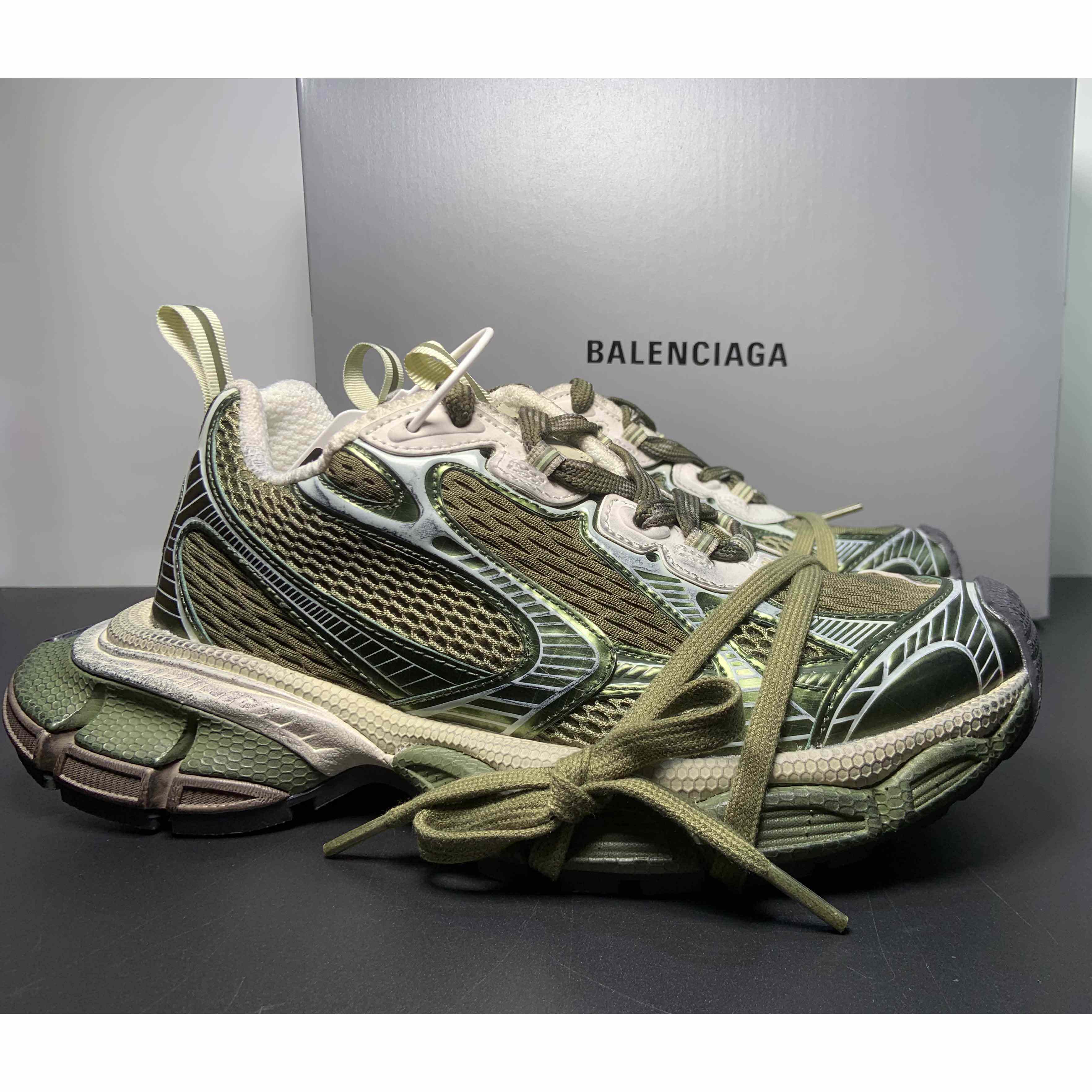 Balenciaga 3XL Sneaker In Dark Green - PerfectKickZ