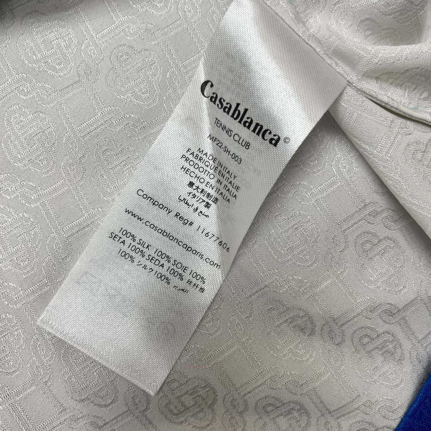 Casablanca Cuban Collar Short Sleeve Graphic Shirt  C2001 - PerfectKickZ