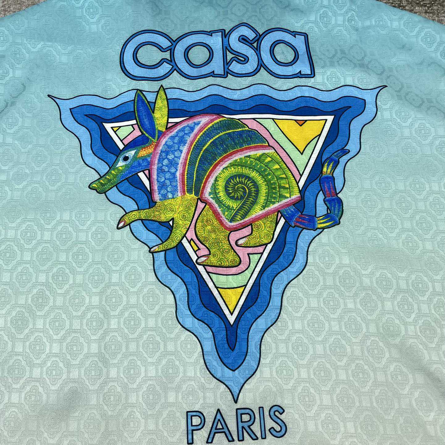 Casablanca Cuban Collar Short Sleeve Graphic Shirt  C2001 - PerfectKickZ