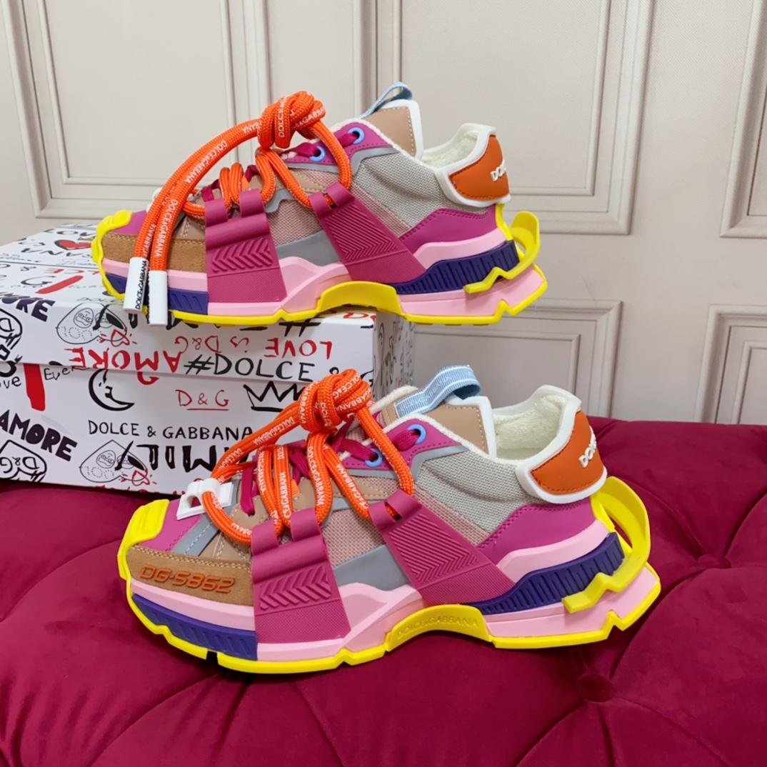 Dolce & Gabbana Chunky Sole Colour-block Sneakers - PerfectKickZ