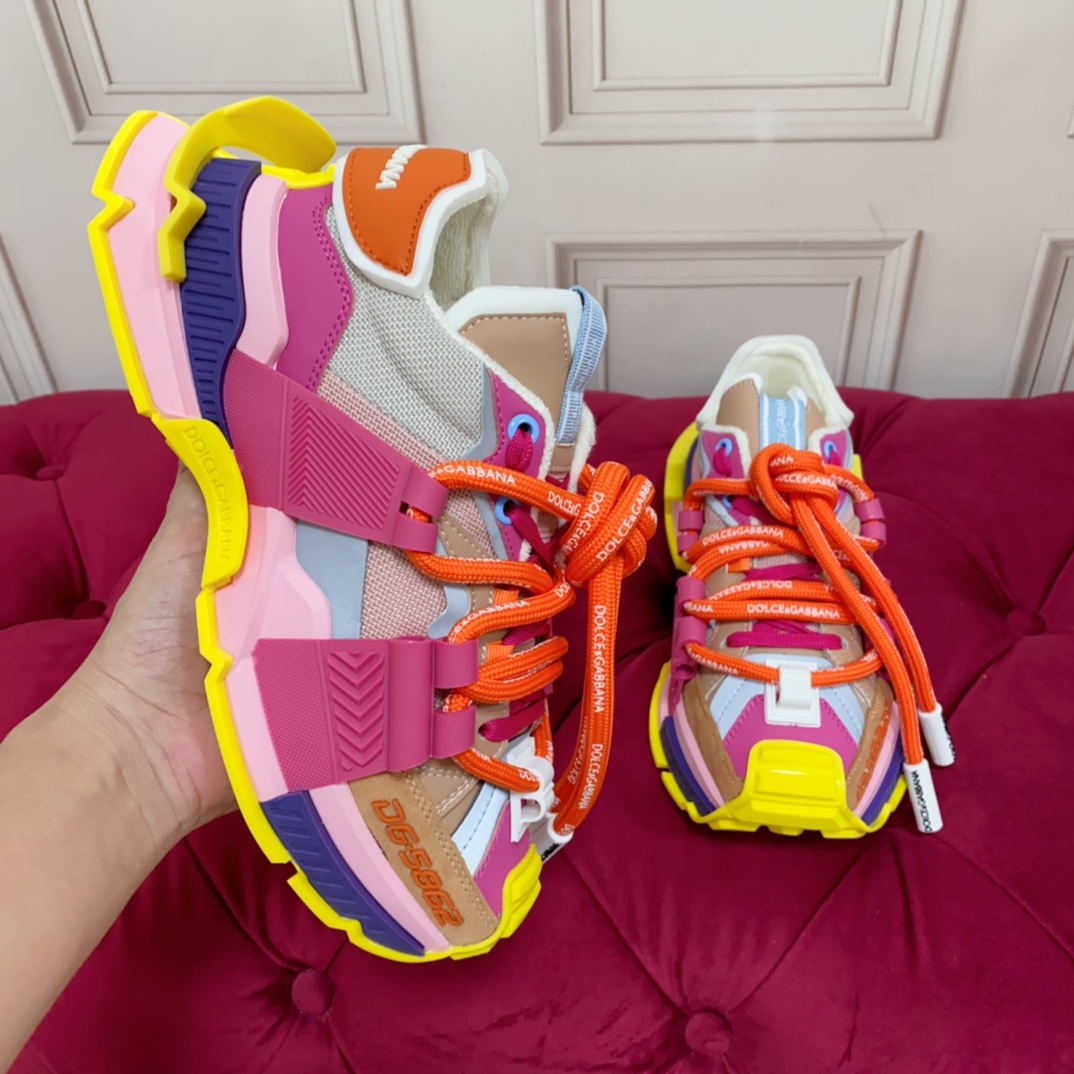 Dolce & Gabbana Chunky Sole Colour-block Sneakers - PerfectKickZ