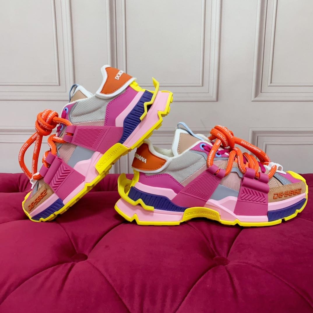 Dolce & Gabbana Chunky Sole Colour-block Sneakers - PerfectKickZ