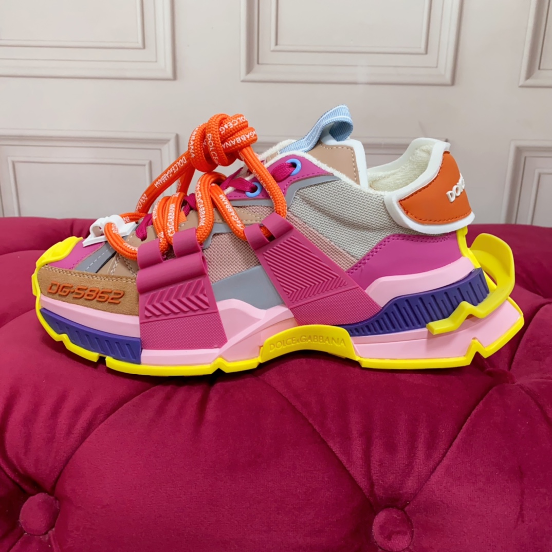 Dolce & Gabbana Chunky Sole Colour-block Sneakers - PerfectKickZ