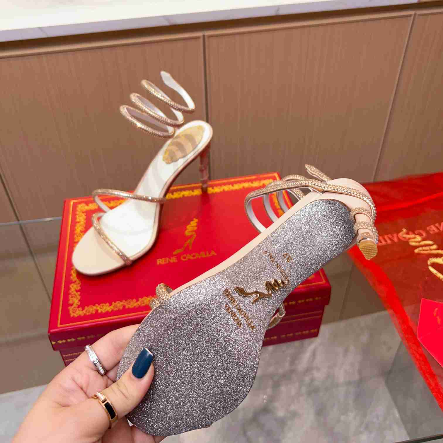 Rene Caovilla Margot 95mm sandals - PerfectKickZ