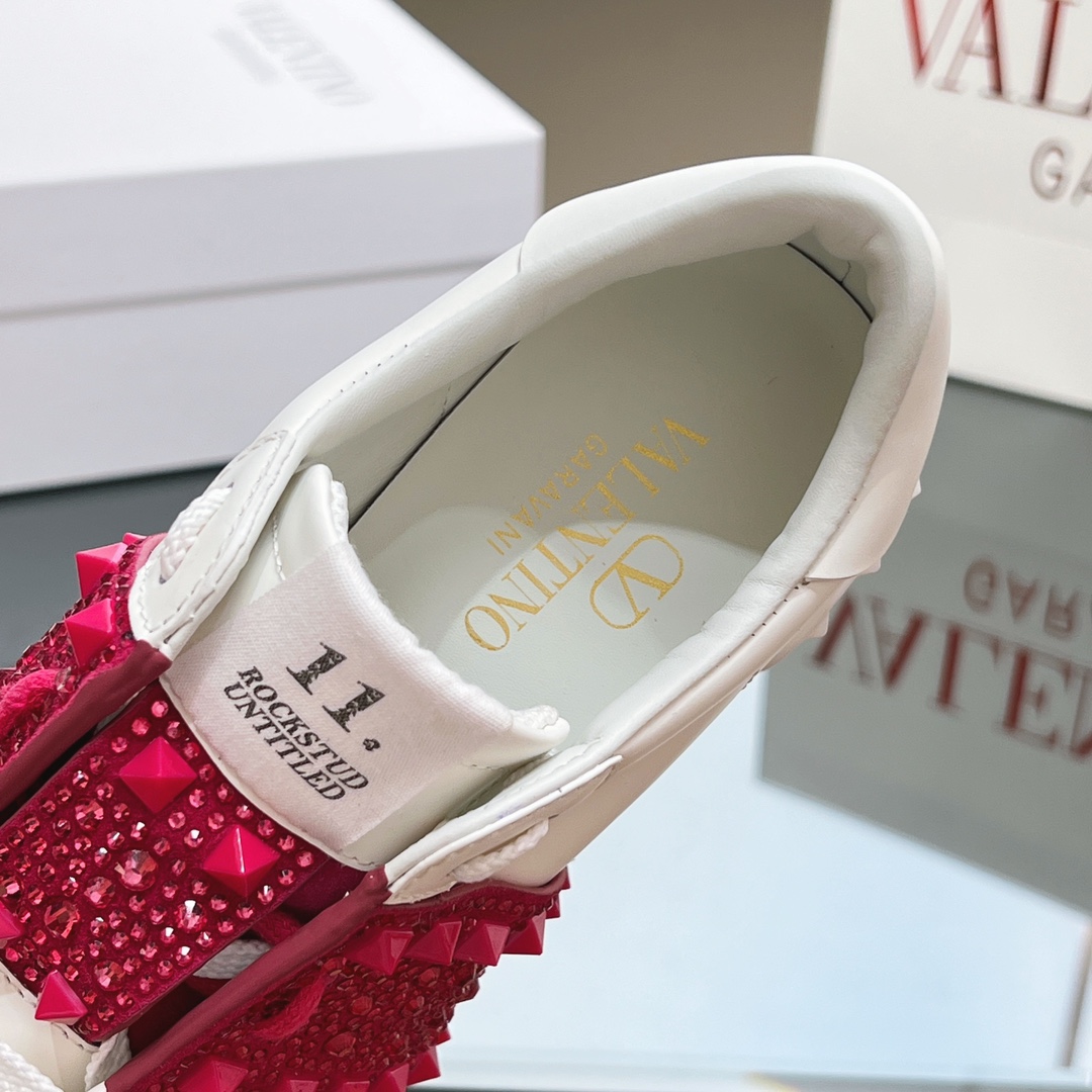 Valenti Open Disc Wedge Sneaker In Calfskin With Sequin Embroidery  85mm - PerfectKickZ