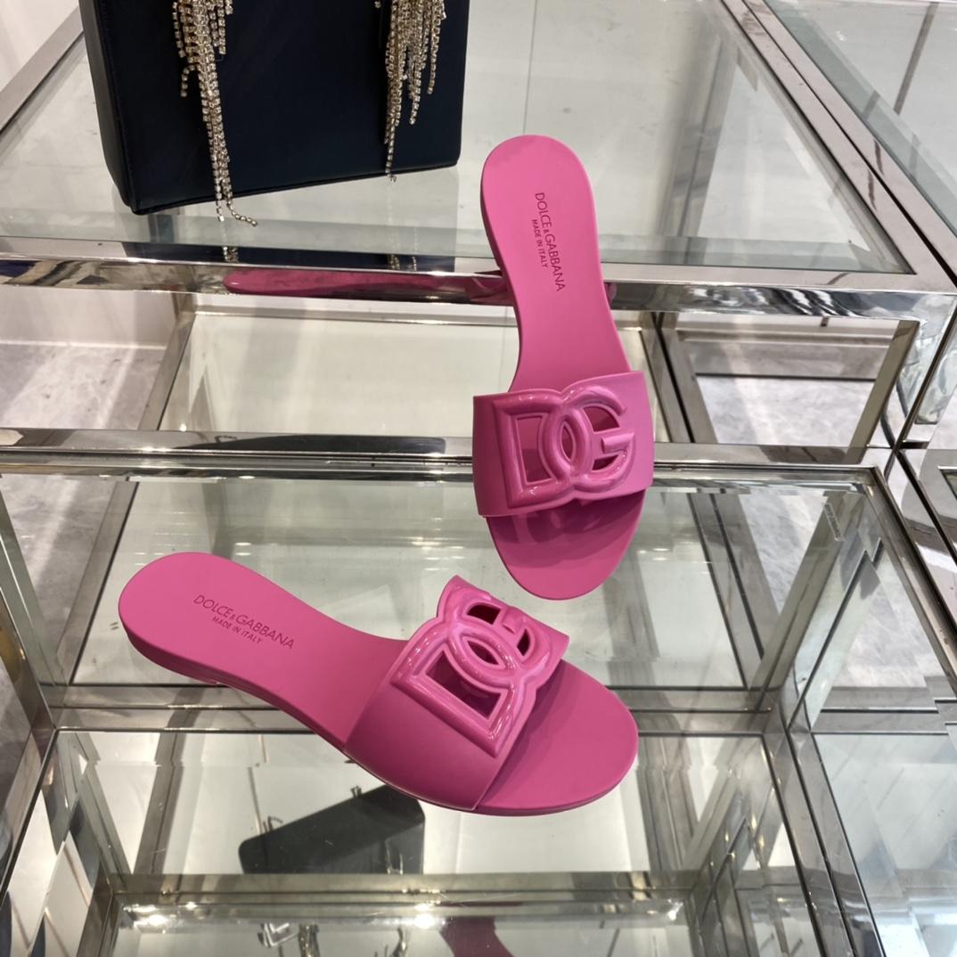 Dolce & Gabbana Rubber Beachwear Sliders - PerfectKickZ