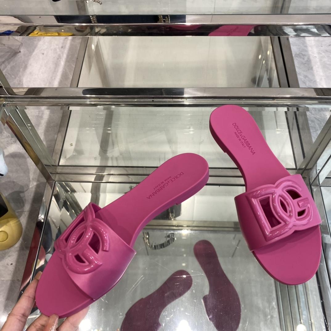 Dolce & Gabbana Rubber Beachwear Sliders - PerfectKickZ