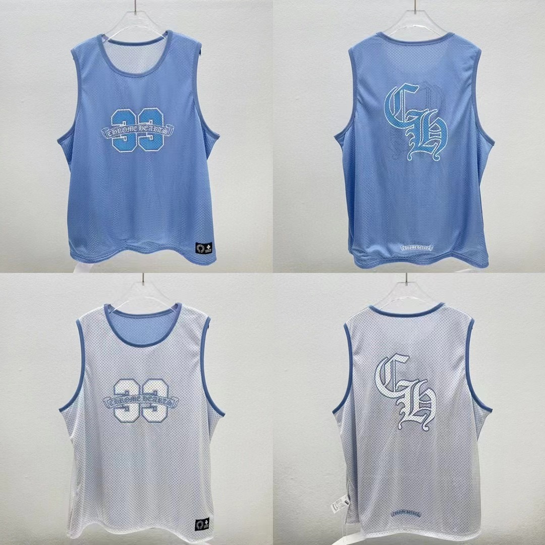 Chrome Hearts Mesh Reversible Sleeveless Jersey - PerfectKickZ