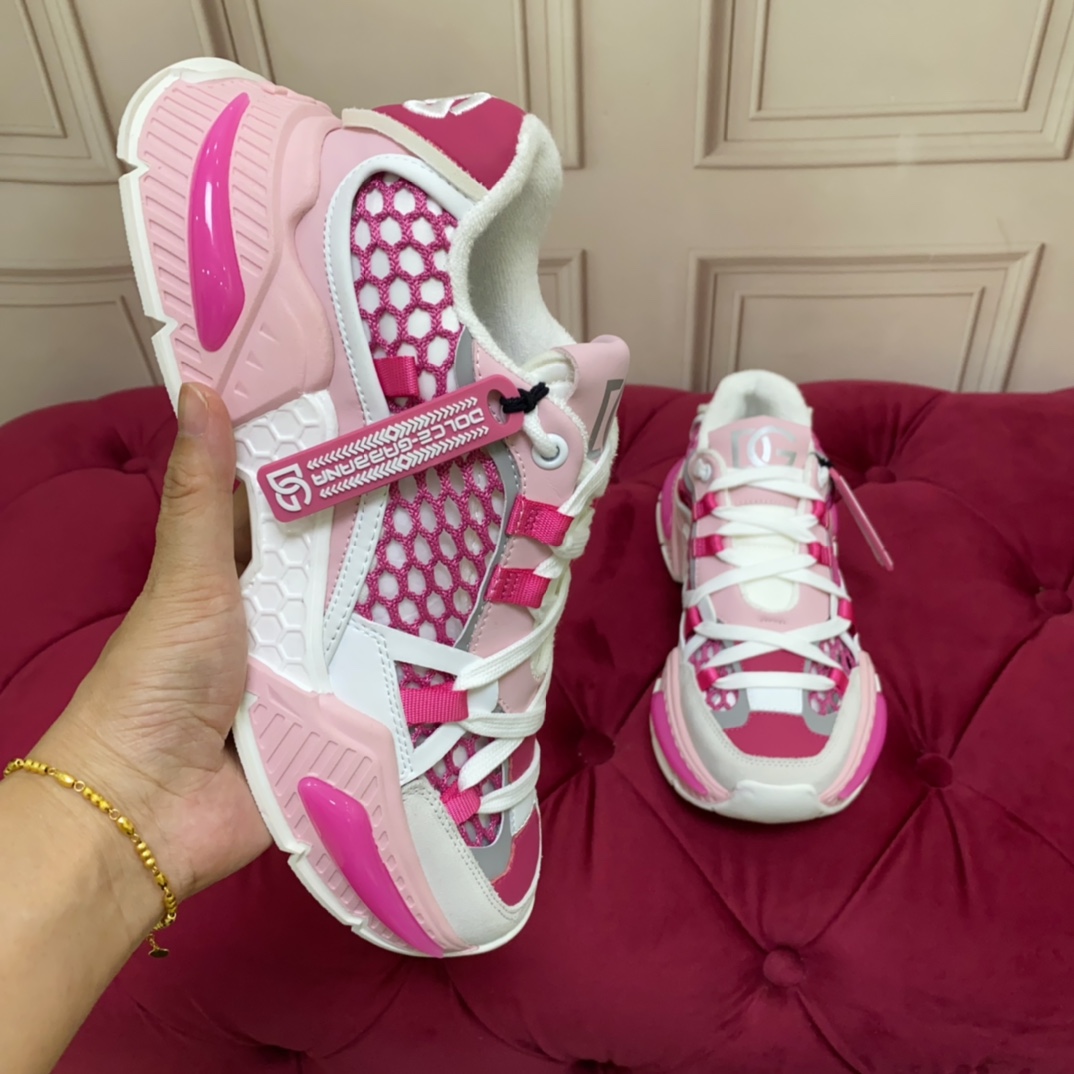 Dolce & Gabbana Mixed-material Airmaster Sneakers - PerfectKickZ