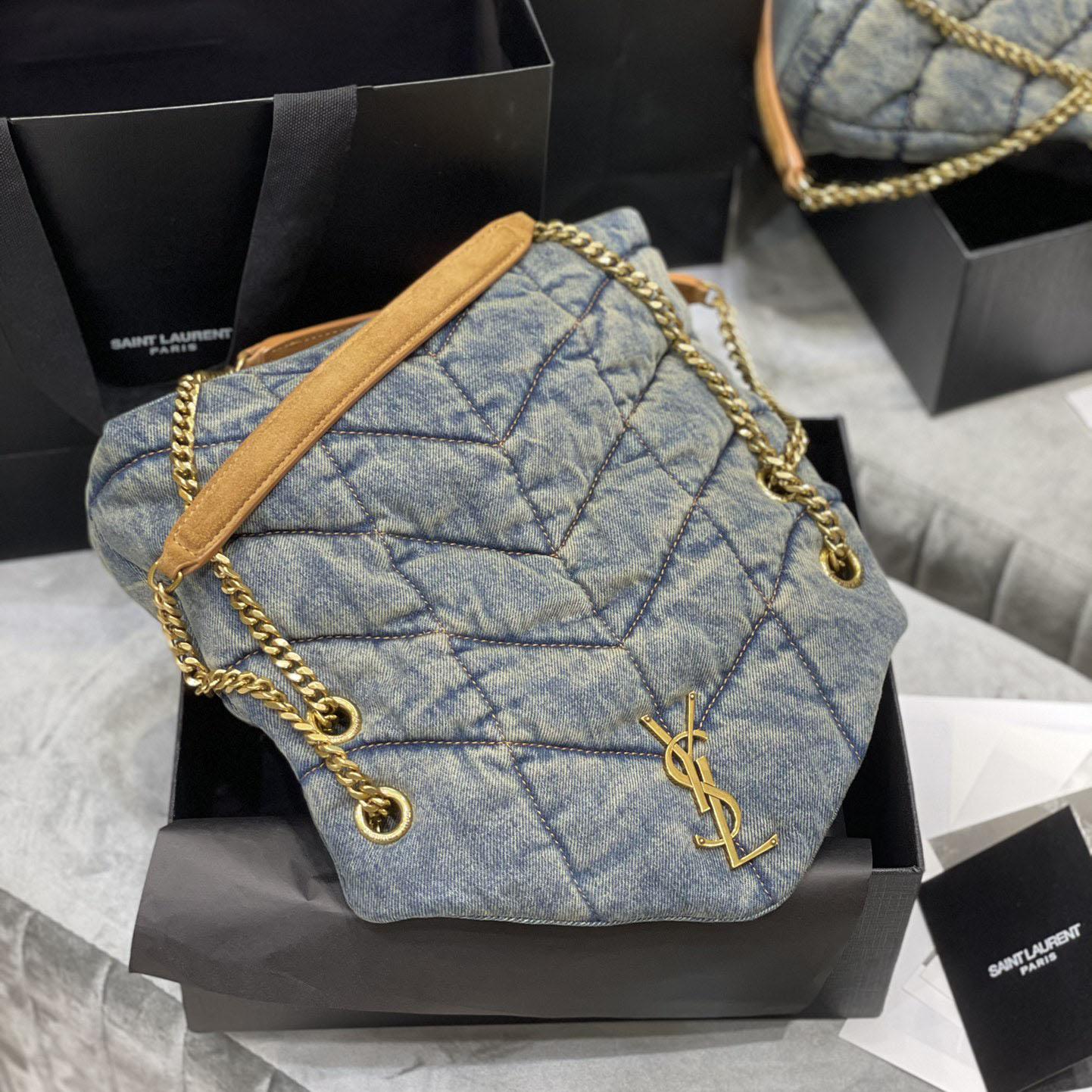 Saint Laurent Puffer Toy In Denim （29×17×11cm） - PerfectKickZ