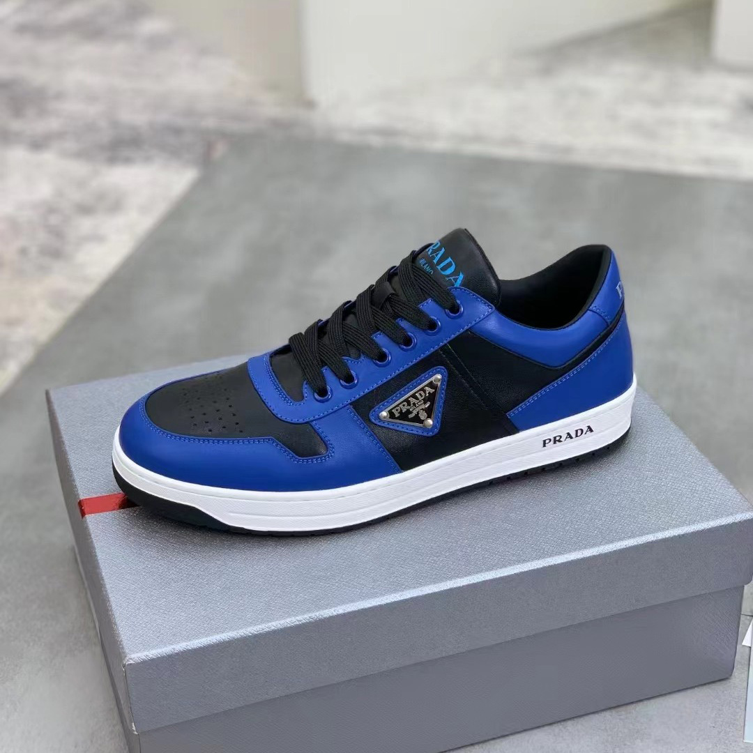 Prada Downtown Leather Sneakers - PerfectKickZ