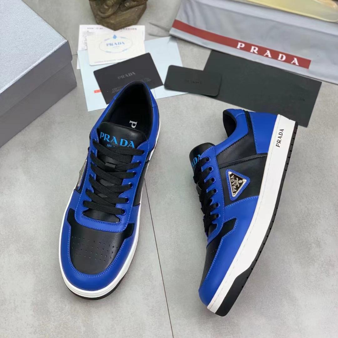 Prada Downtown Leather Sneakers - PerfectKickZ