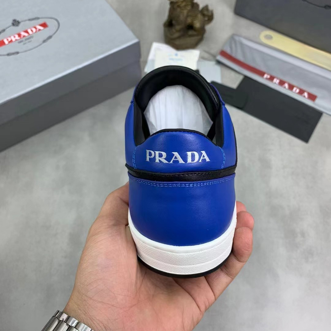 Prada Downtown Leather Sneakers - PerfectKickZ