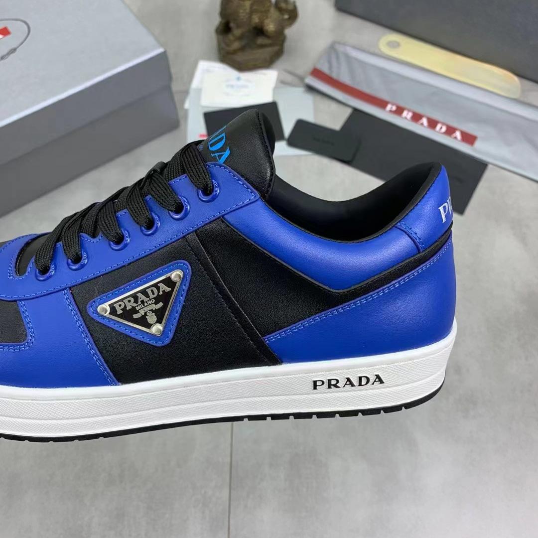 Prada Downtown Leather Sneakers - PerfectKickZ