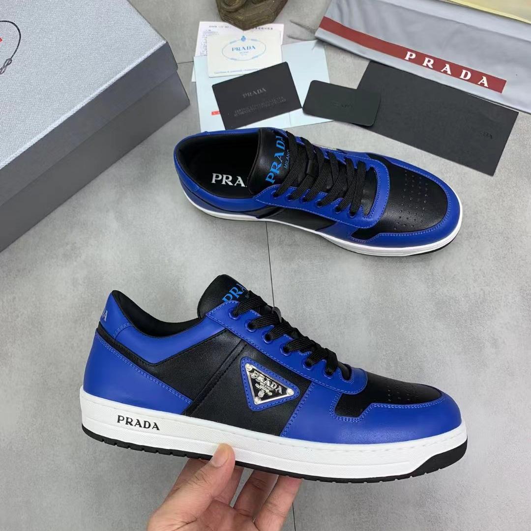 Prada Downtown Leather Sneakers - PerfectKickZ
