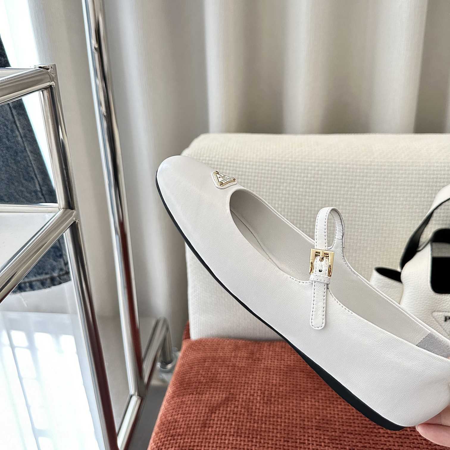 Prada Nappa Leather Ballerinas - PerfectKickZ