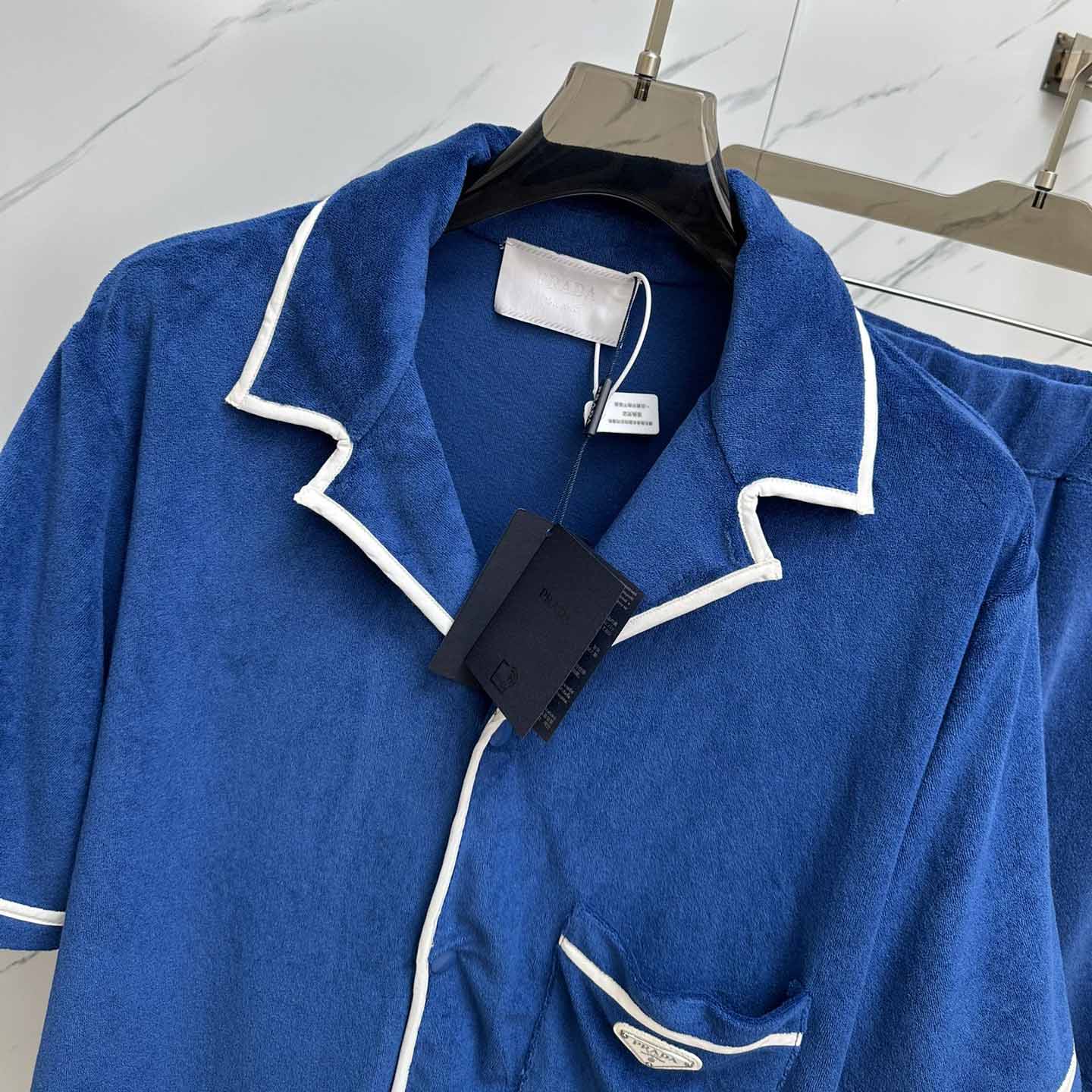 Prada Cotton Bowling Shirt & Shorts - PerfectKickZ