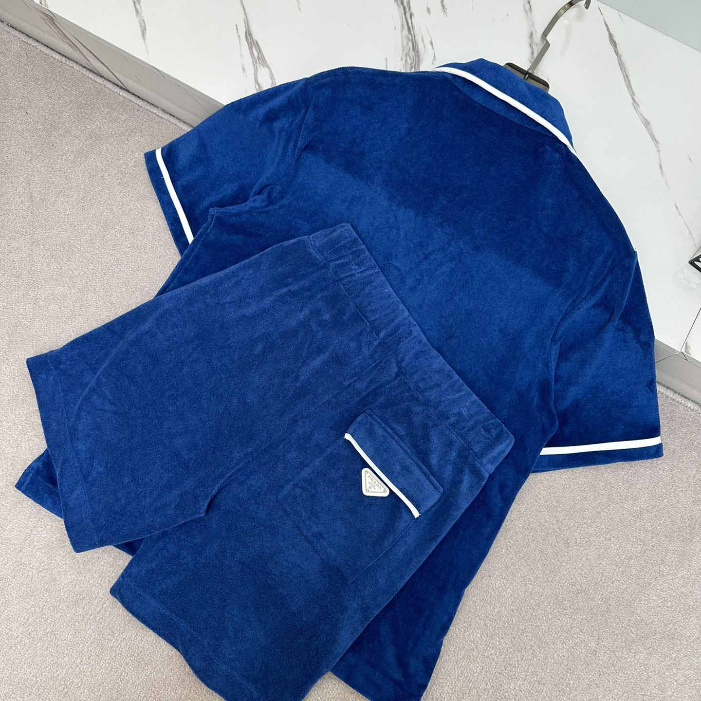 Prada Cotton Bowling Shirt & Shorts - PerfectKickZ