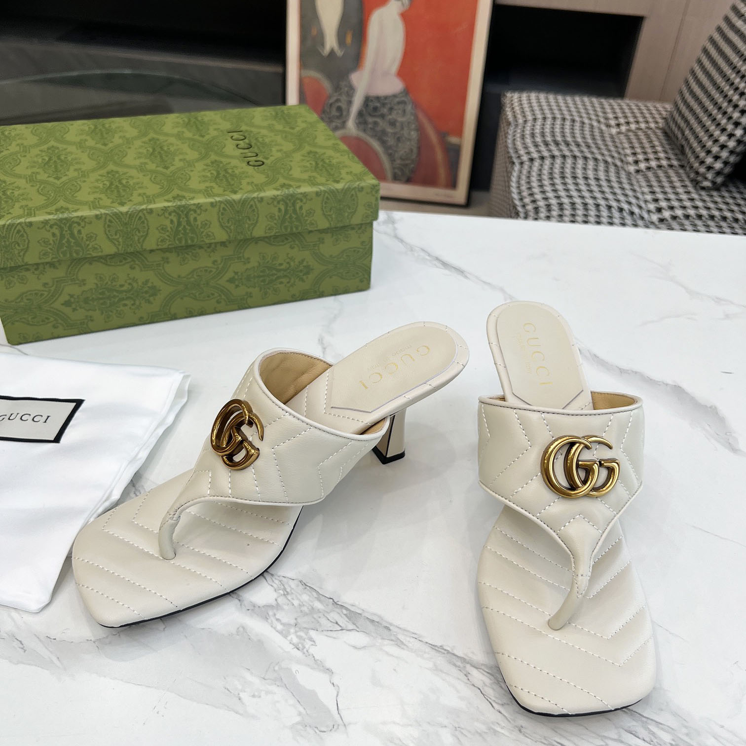 Gucci Women's Double G thong sandal - PerfectKickZ