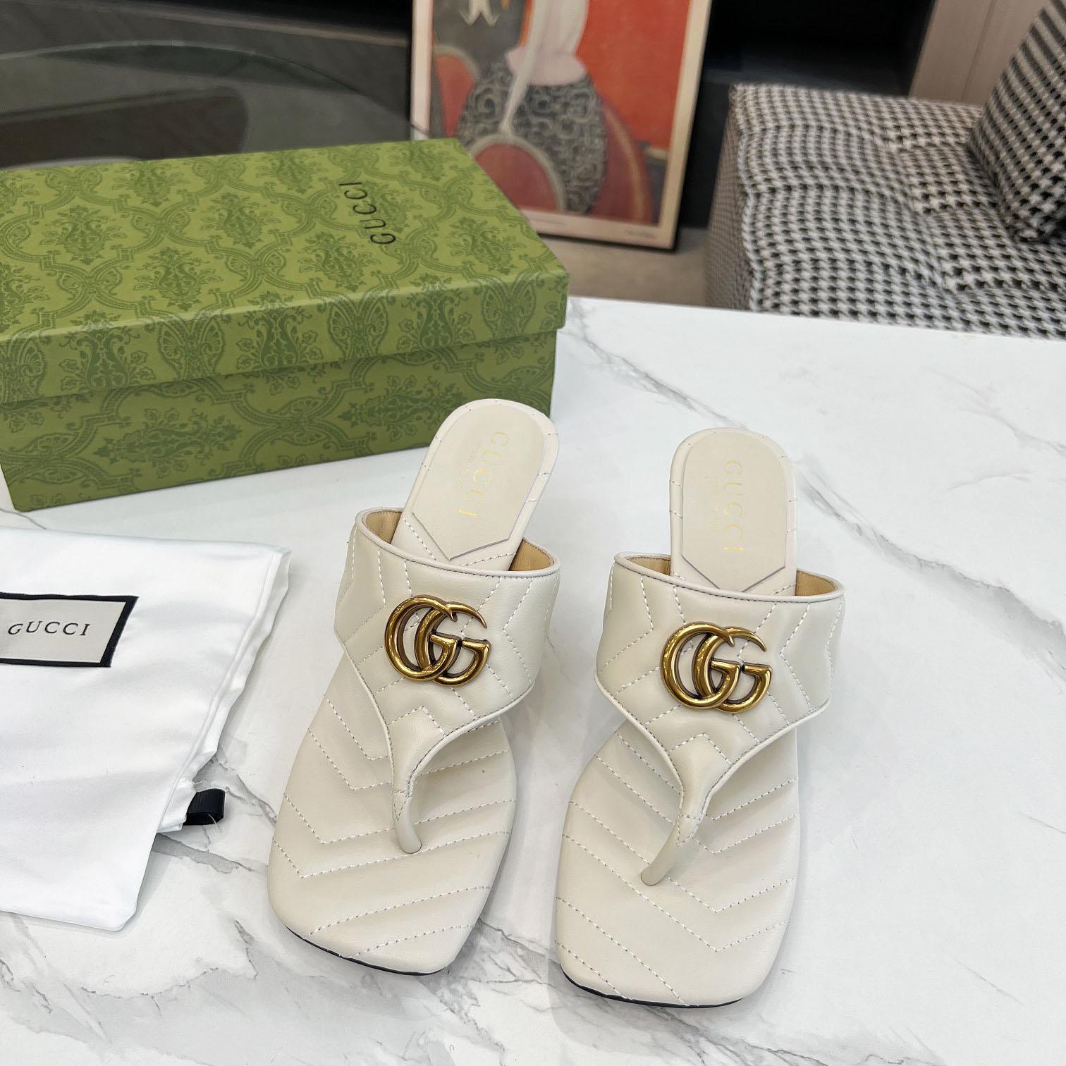 Gucci Women's Double G thong sandal - PerfectKickZ