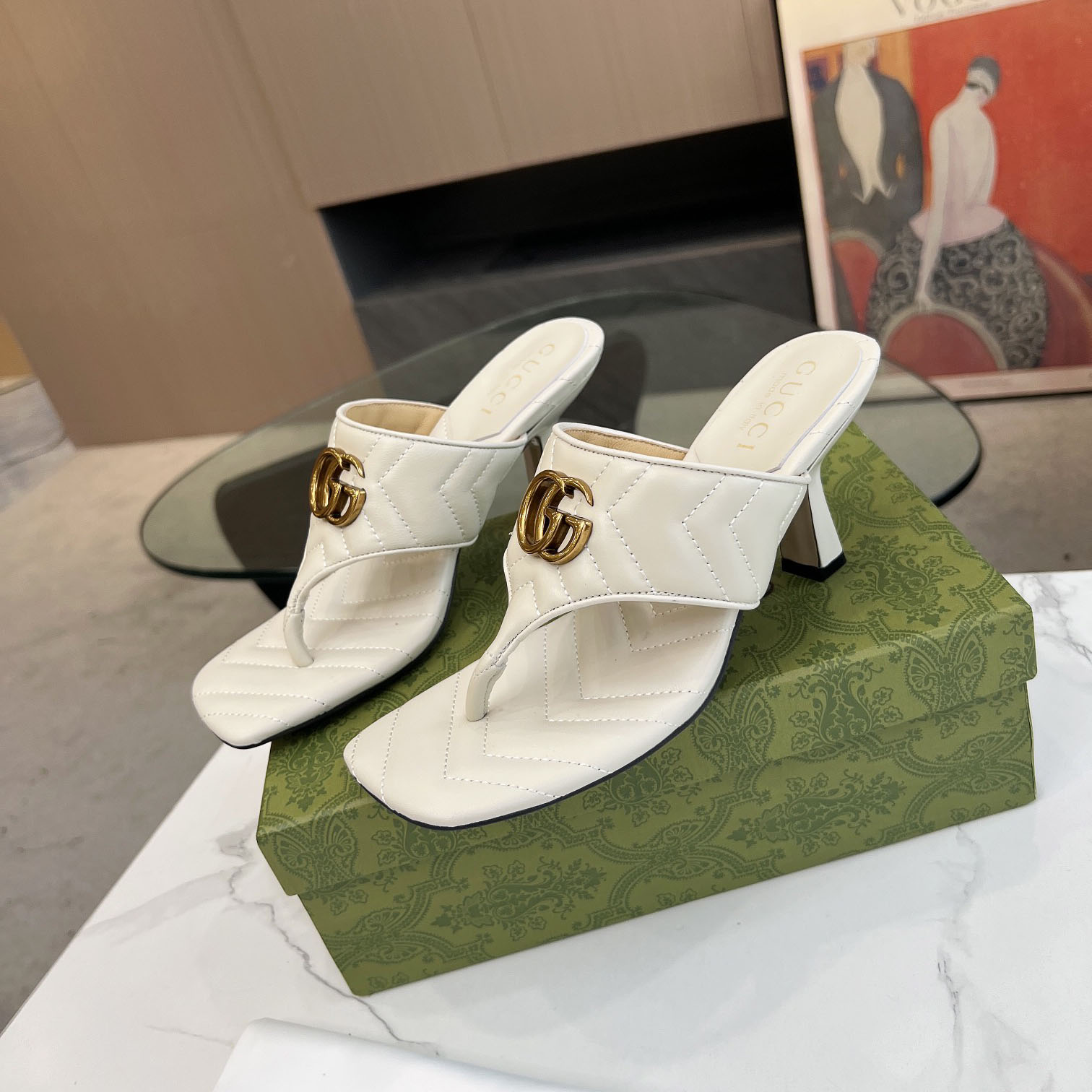 Gucci Women's Double G thong sandal - PerfectKickZ