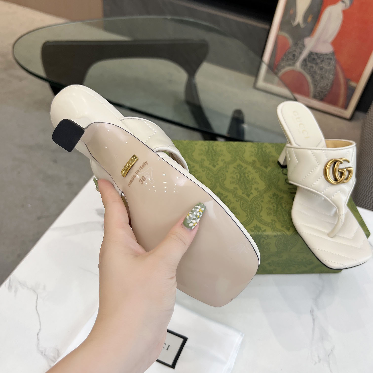 Gucci Women's Double G thong sandal - PerfectKickZ