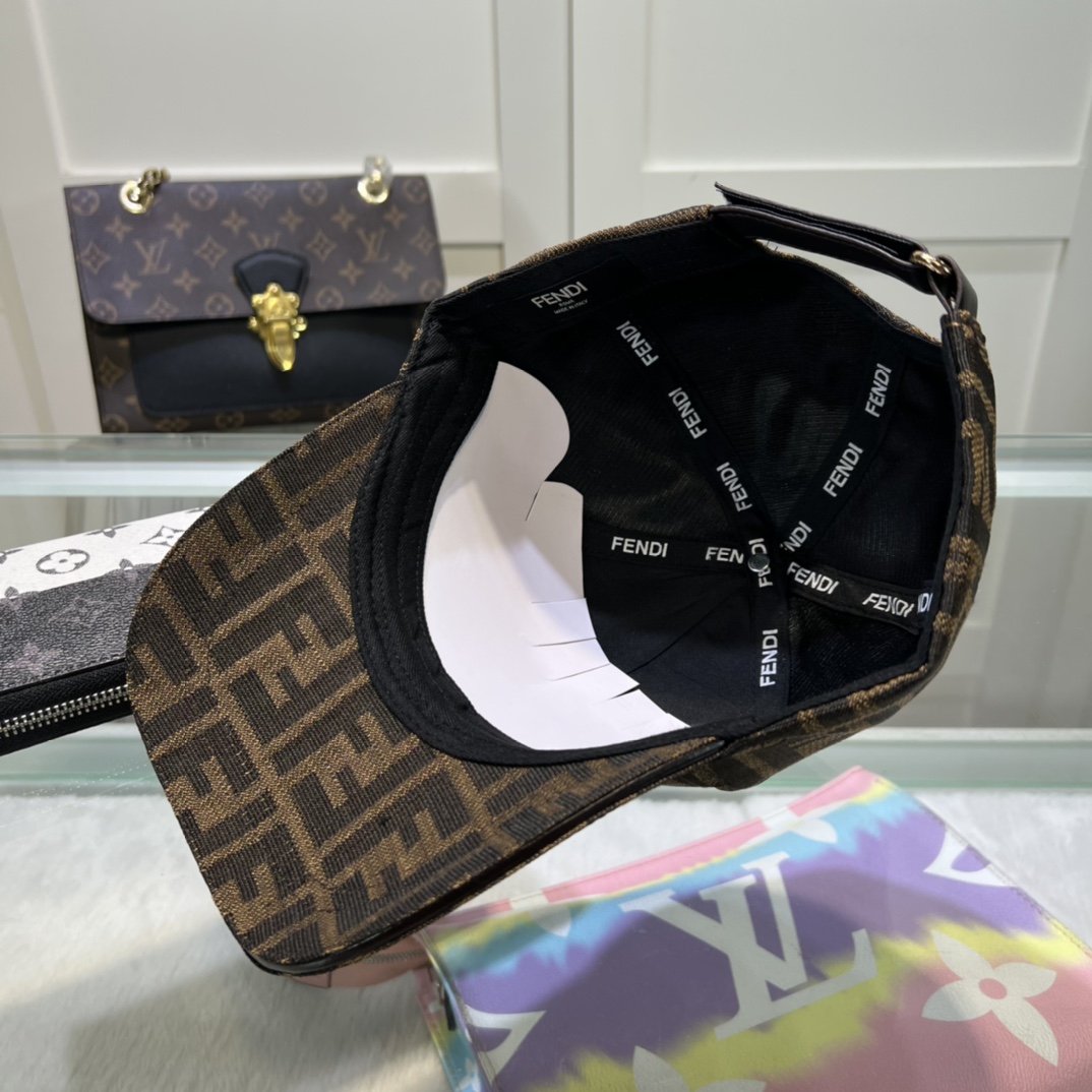 Fendi FF  Logo Baseball Cap - PerfectKickZ