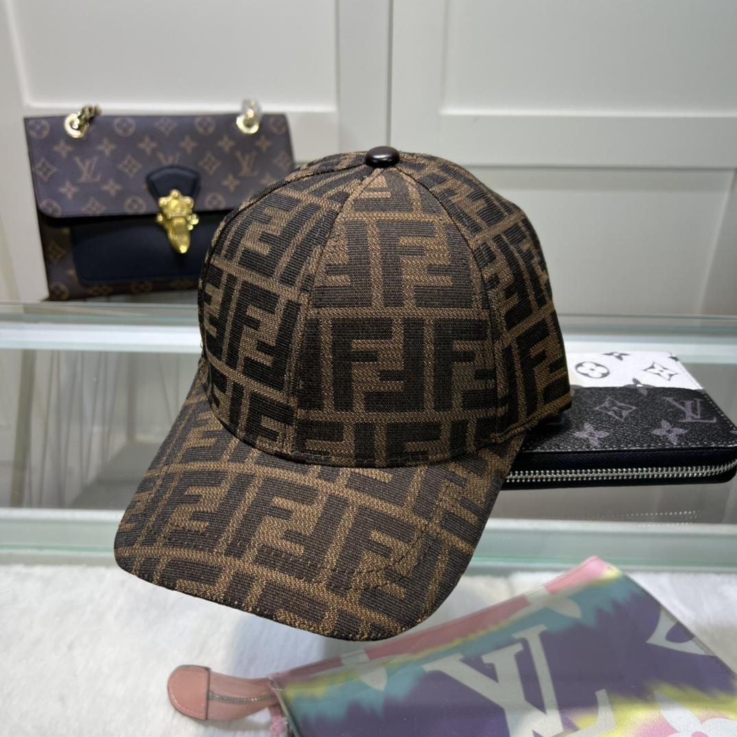 Fendi FF  Logo Baseball Cap - PerfectKickZ