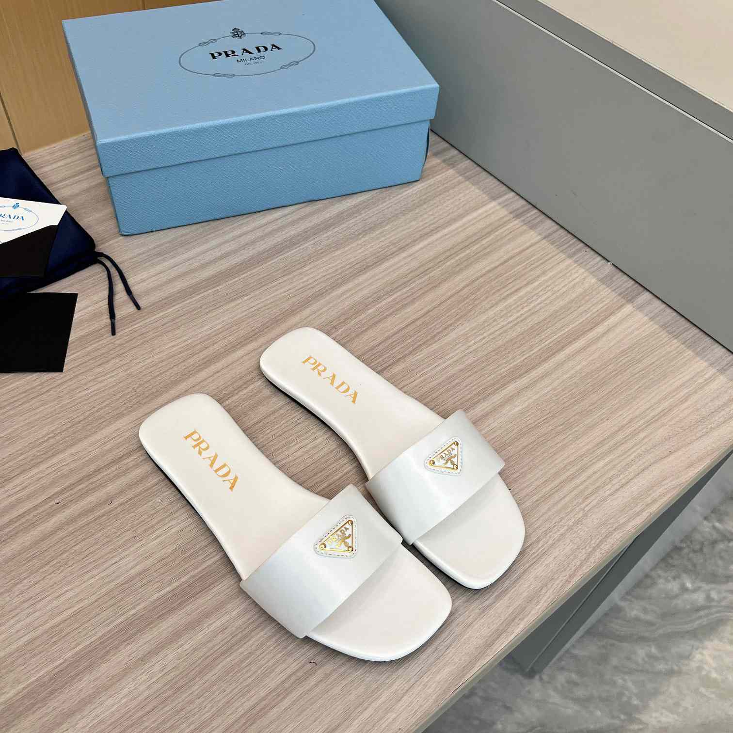 Prada Leather Slides - PerfectKickZ