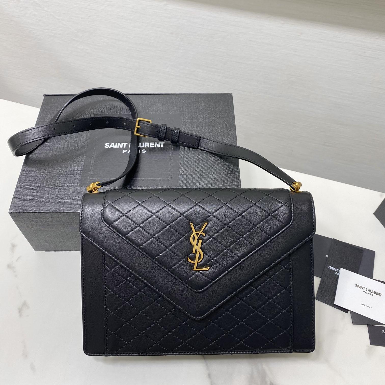 Saint Laurent Leather Crossbody Bag  ( 26x18x5cm) - PerfectKickZ