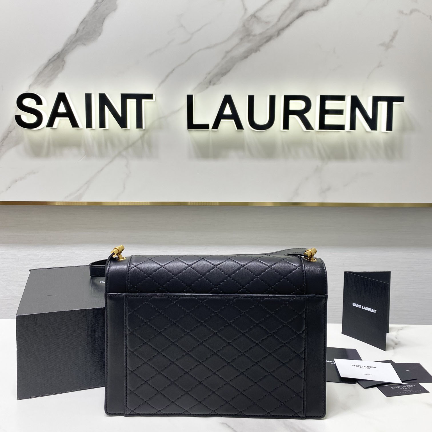 Saint Laurent Leather Crossbody Bag  ( 26x18x5cm) - PerfectKickZ