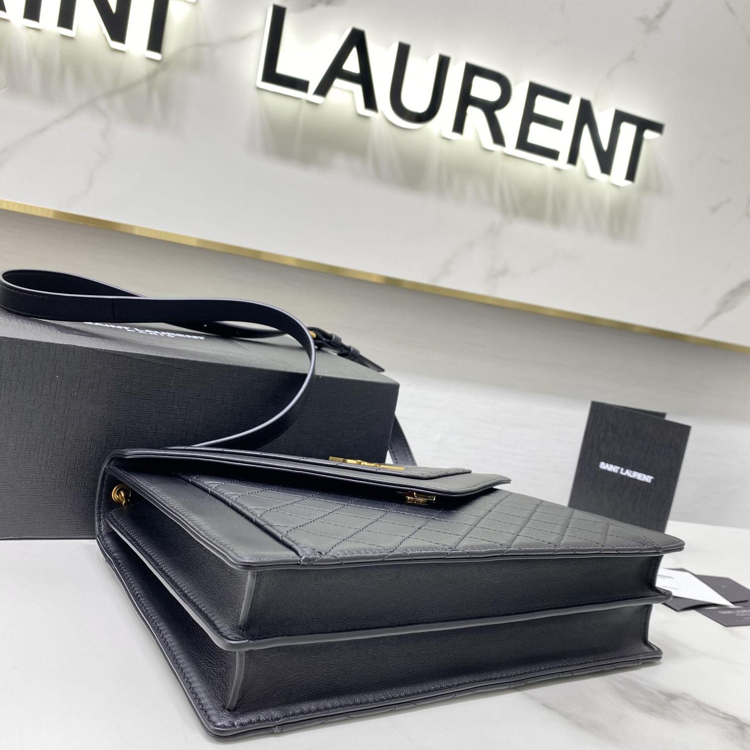 Saint Laurent Leather Crossbody Bag  ( 26x18x5cm) - PerfectKickZ
