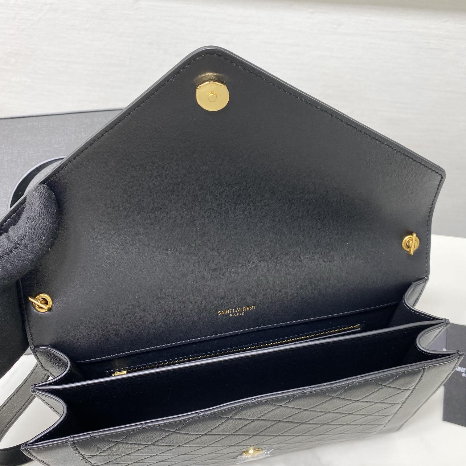 Saint Laurent Leather Crossbody Bag  ( 26x18x5cm) - PerfectKickZ