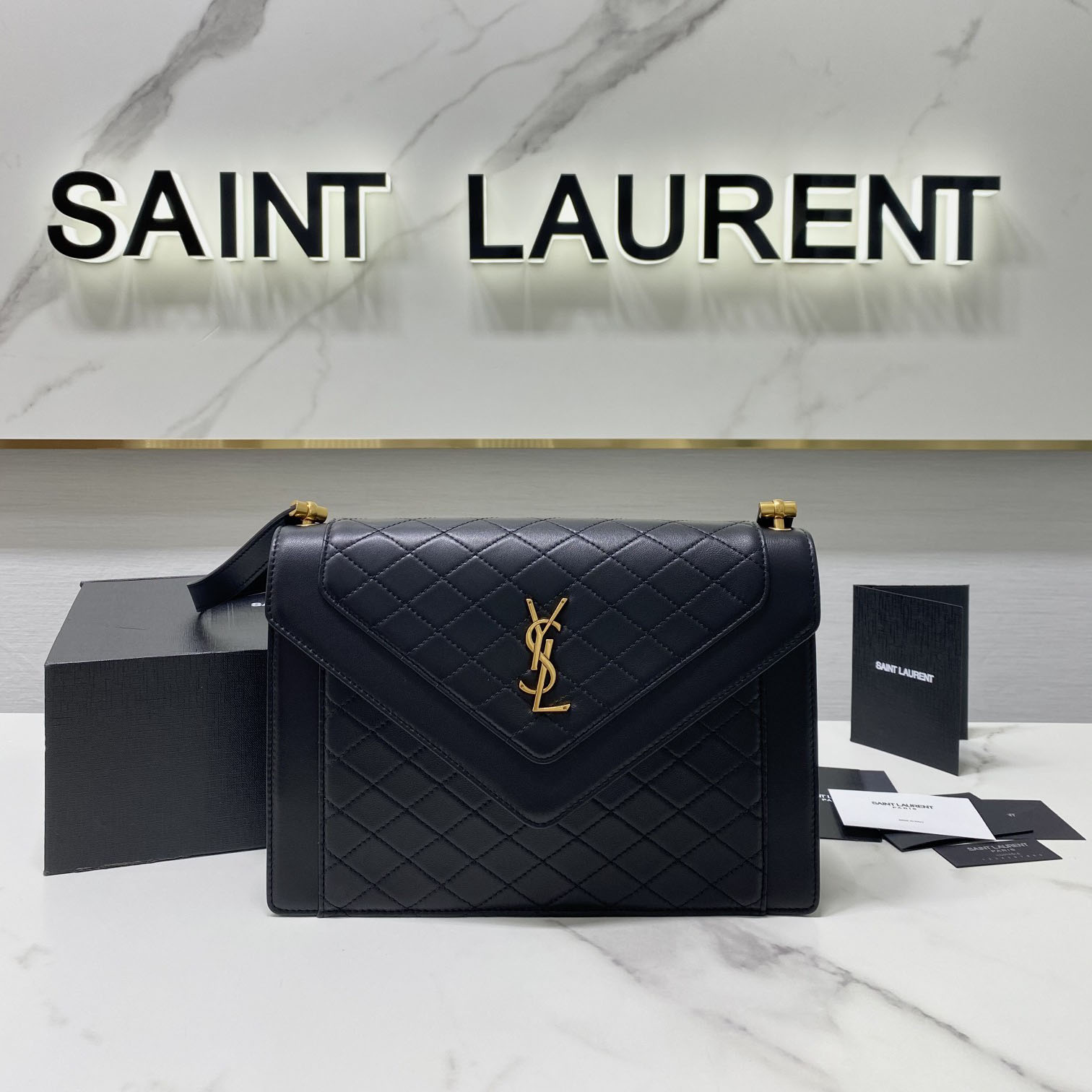 Saint Laurent Leather Crossbody Bag  ( 26x18x5cm) - PerfectKickZ