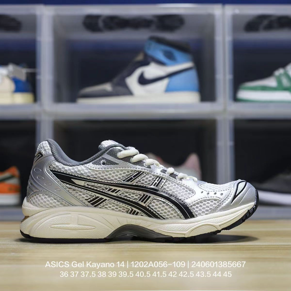 Asics Gel Kayano 14"Sier White/Milk/Navy" - PerfectKickZ