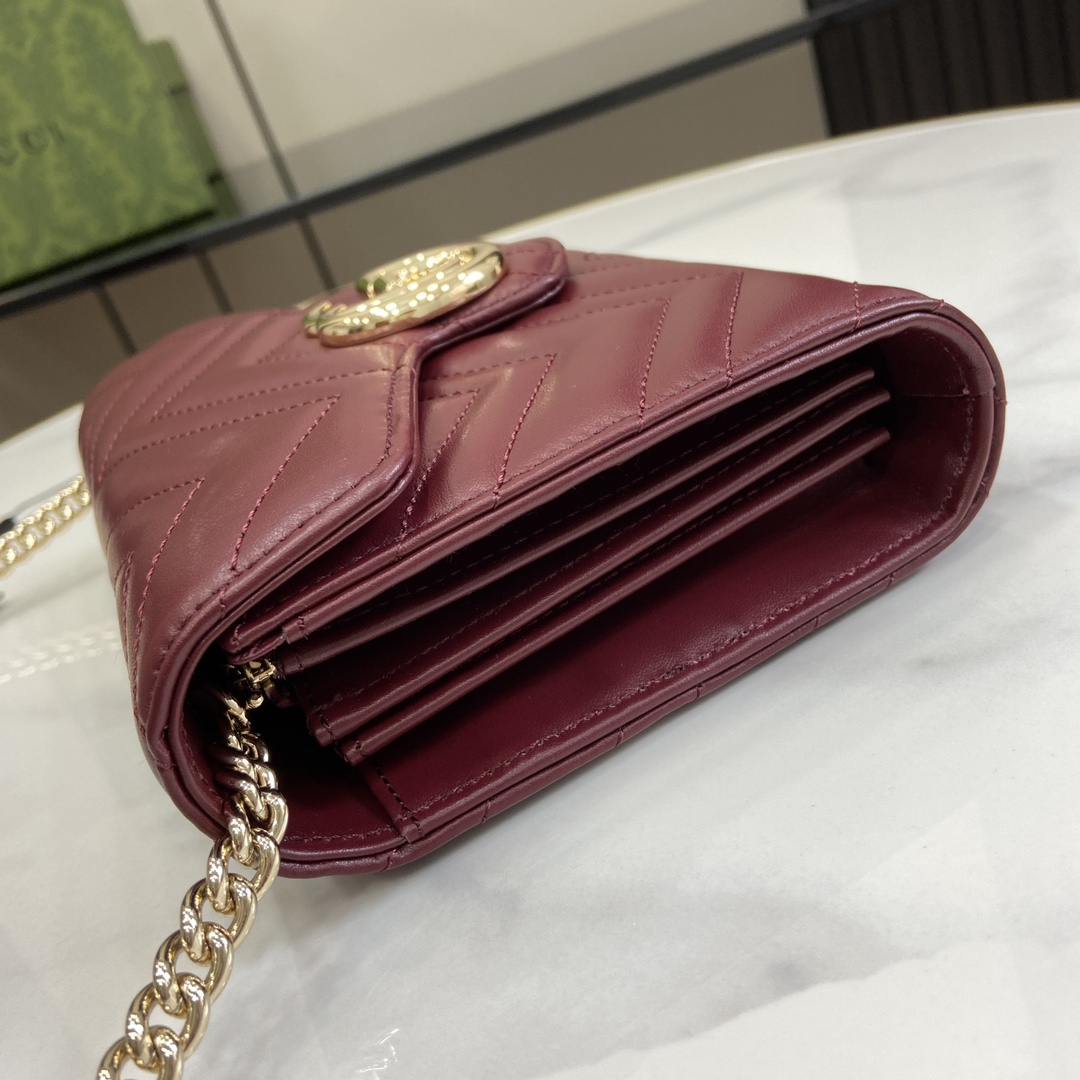 Gucci GG Marmont Super Mini Bag(20-13-6cm)   - PerfectKickZ