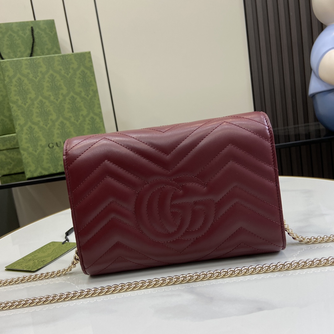 Gucci GG Marmont Super Mini Bag(20-13-6cm)   - PerfectKickZ