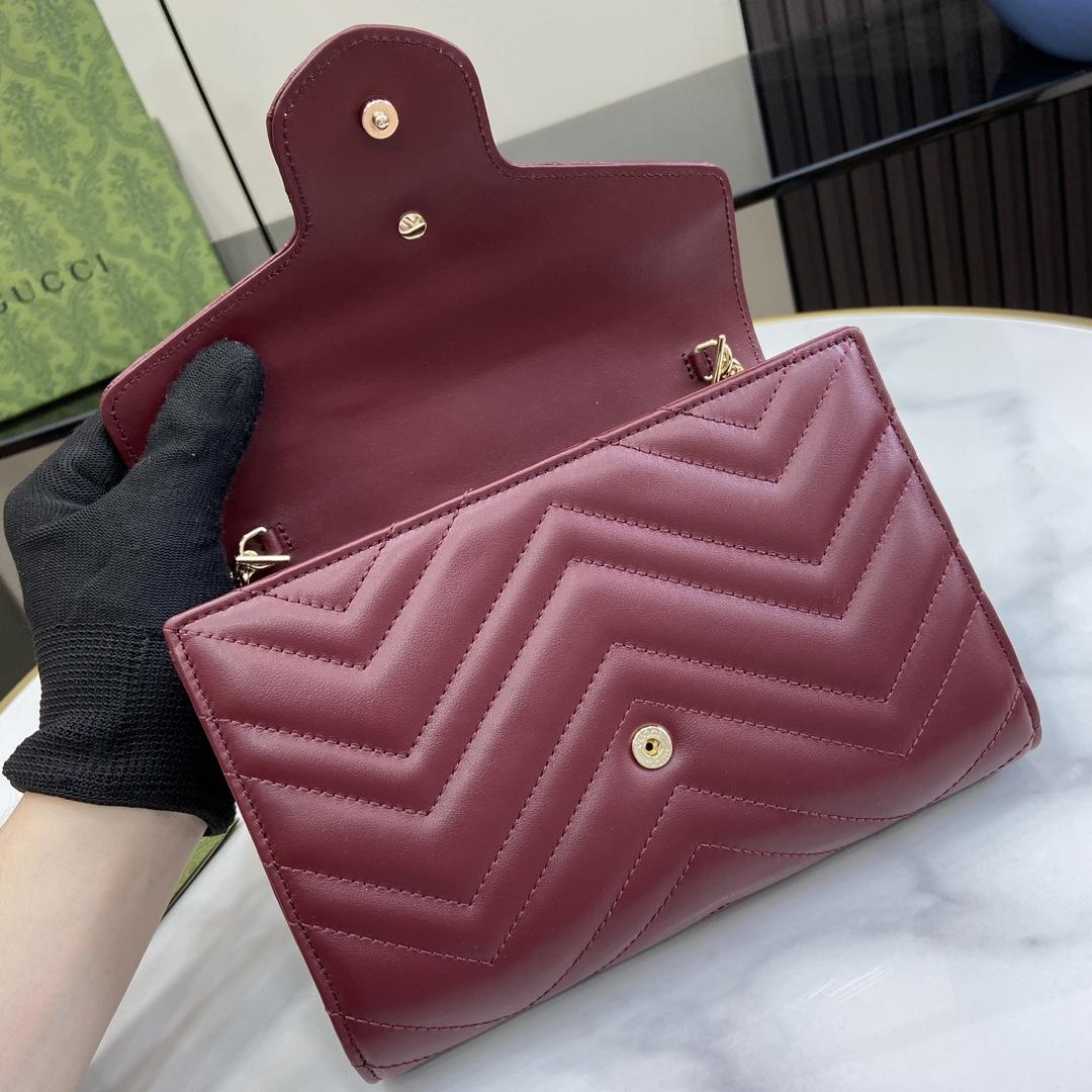Gucci GG Marmont Super Mini Bag(20-13-6cm)   - PerfectKickZ