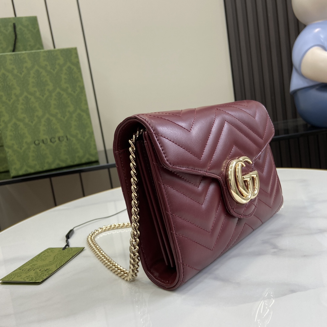 Gucci GG Marmont Super Mini Bag(20-13-6cm)   - PerfectKickZ