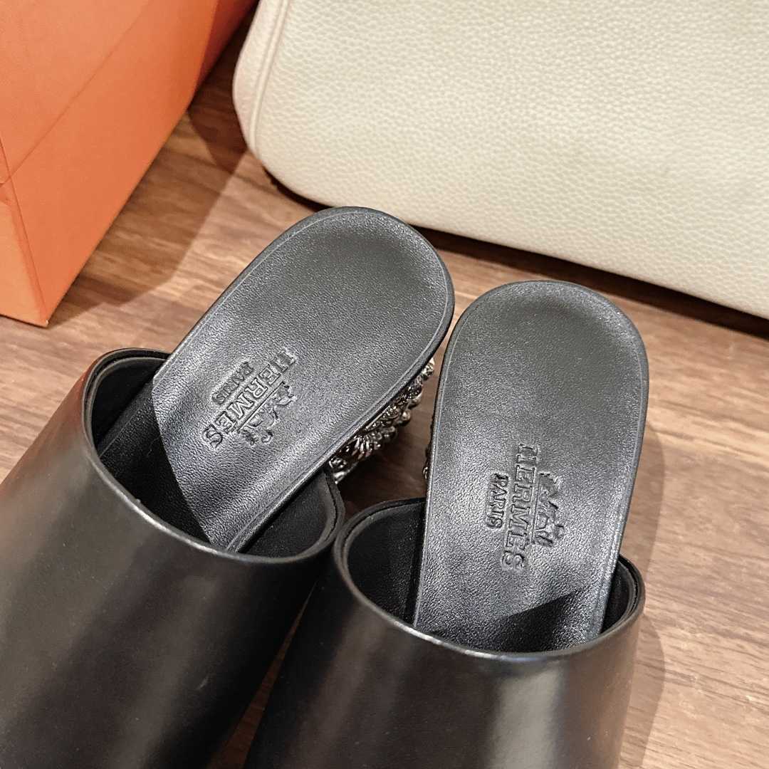 Hermes Glossy 60 Sandal - PerfectKickZ