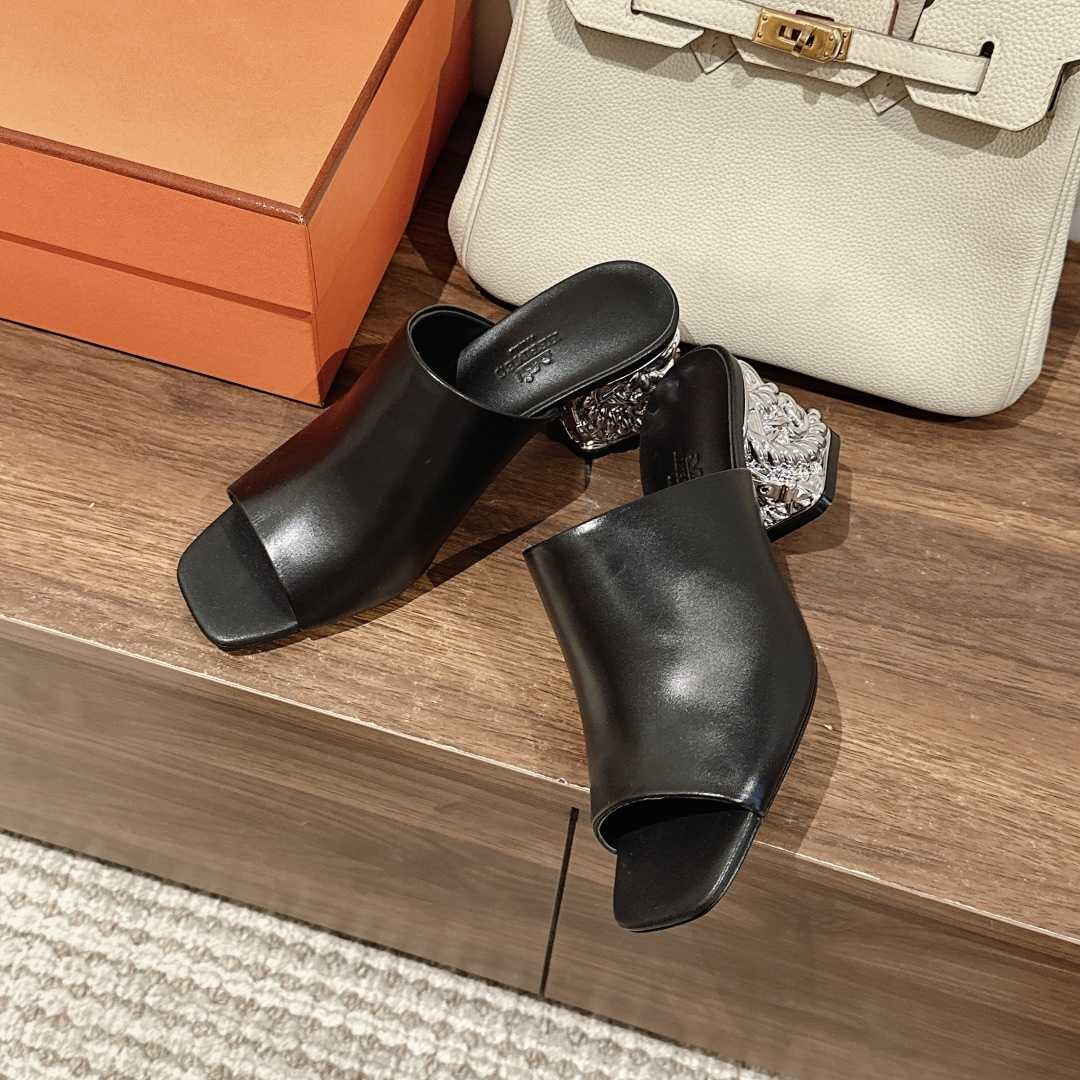 Hermes Glossy 60 Sandal - PerfectKickZ