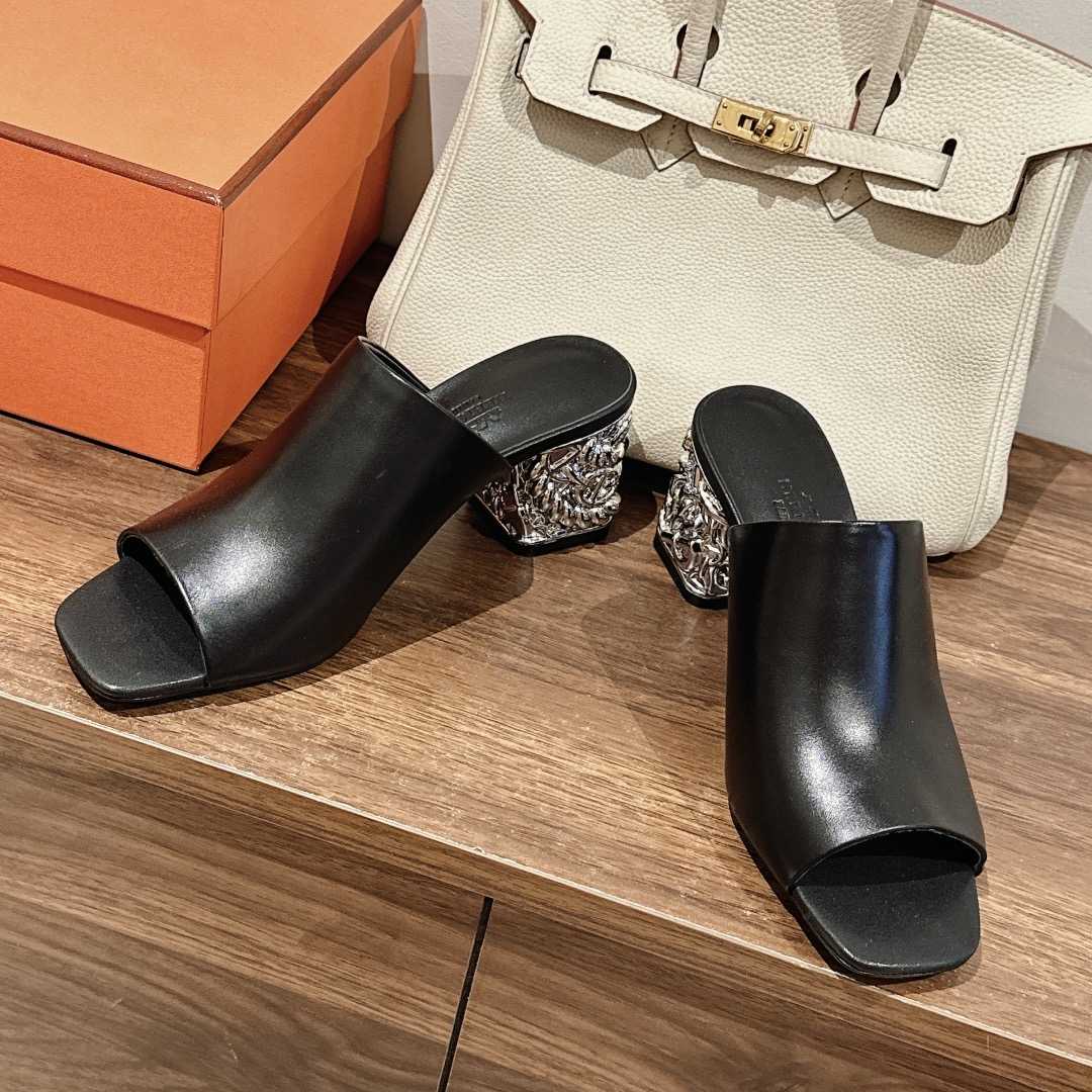 Hermes Glossy 60 Sandal - PerfectKickZ