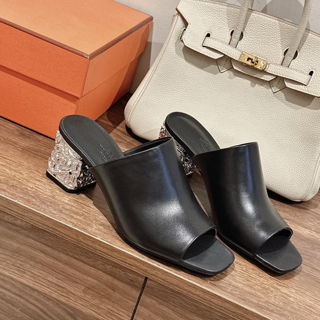Hermes Glossy 60 Sandal - PerfectKickZ