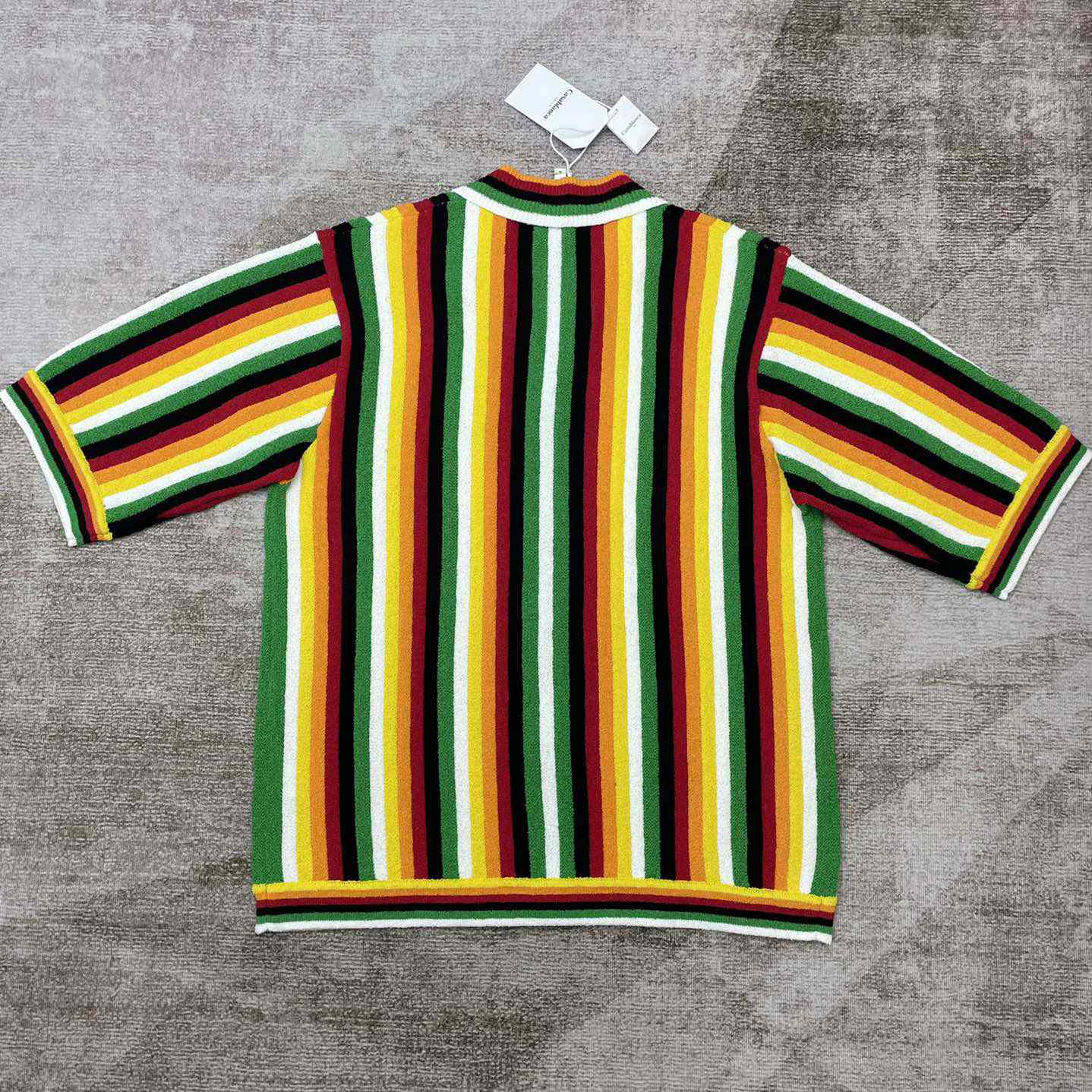 Casablanca Striped Towelling Shirt     D0041 - PerfectKickZ