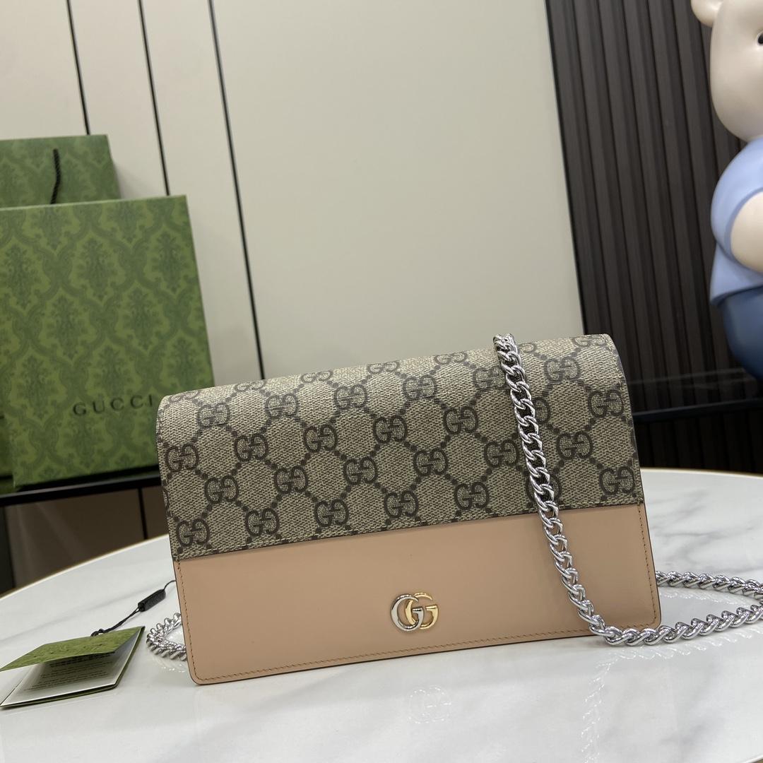 Gucci GG Marmont Chain Wallet - PerfectKickZ