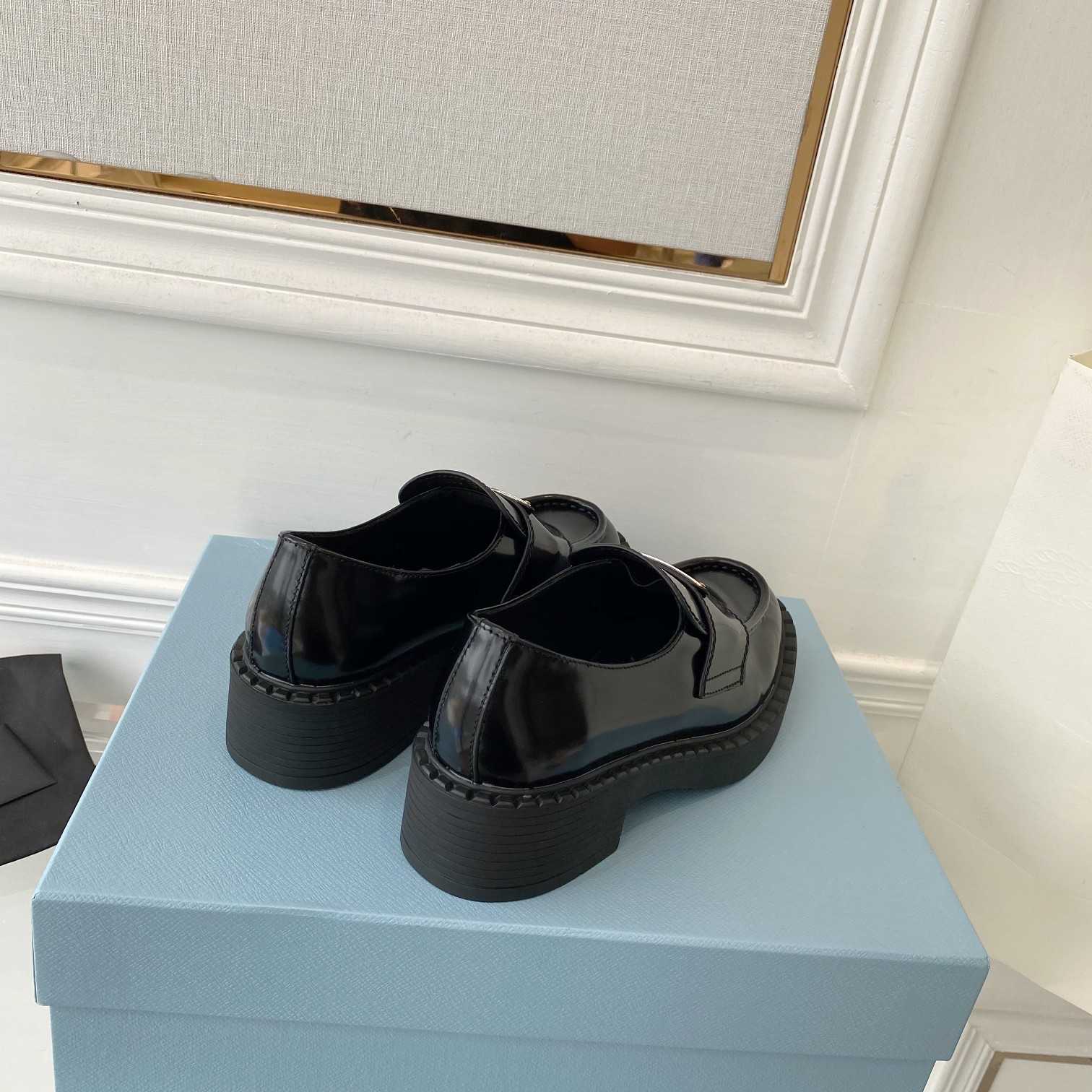 Prada Chocolate Patent Leather Loafers - PerfectKickZ