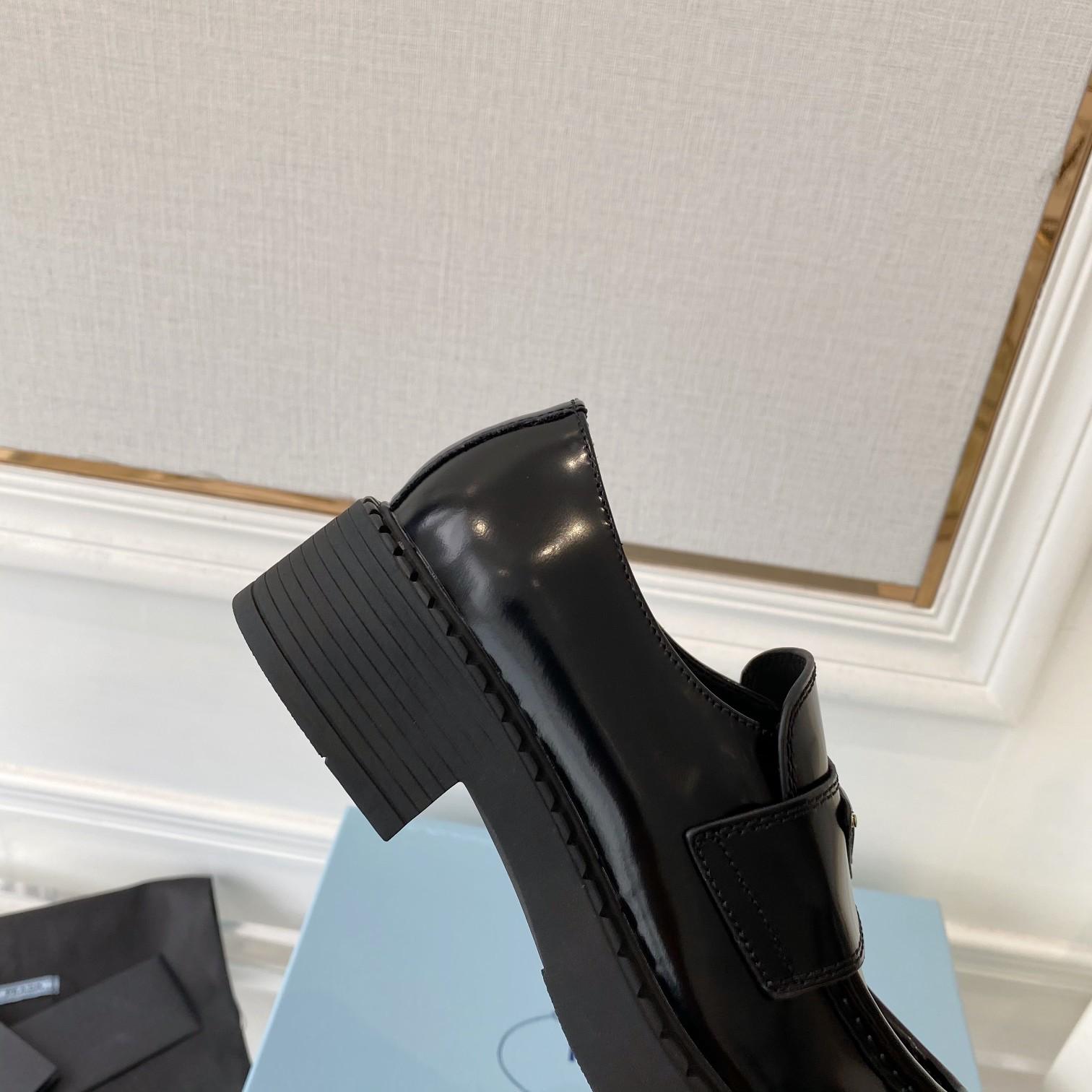 Prada Chocolate Patent Leather Loafers - PerfectKickZ