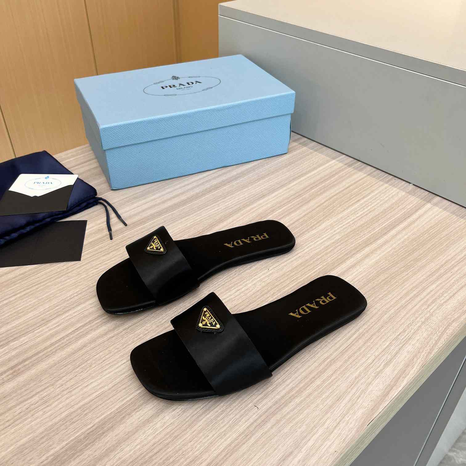 Prada Leather Slides - PerfectKickZ