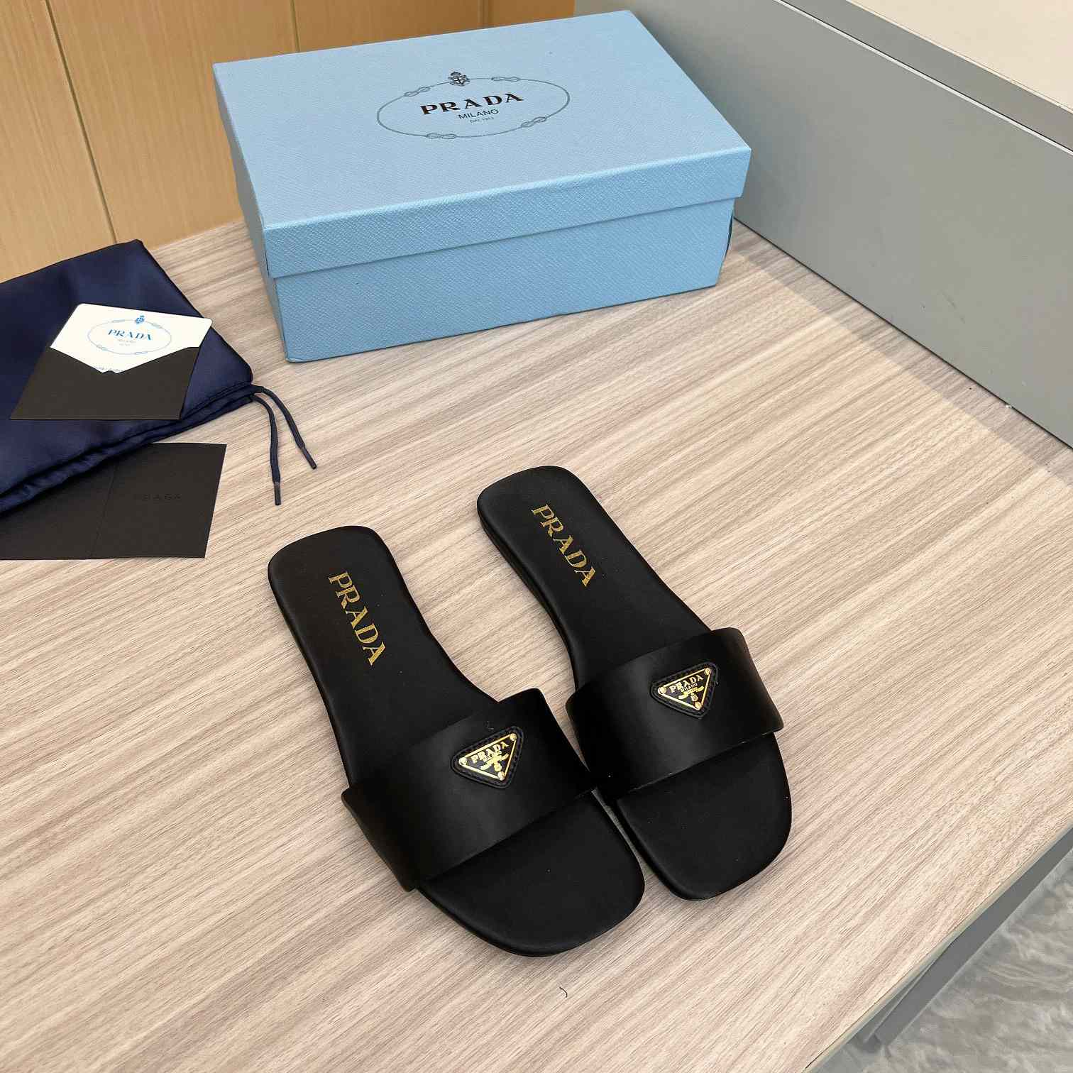 Prada Leather Slides - PerfectKickZ